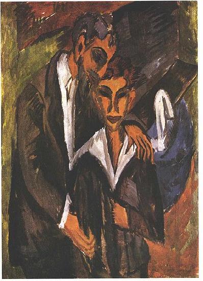 Ernst Ludwig Kirchner Graef and friend France oil painting art